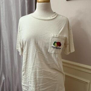 Fruit of the Loom Cream Short Sleeve Tee Classic Fit